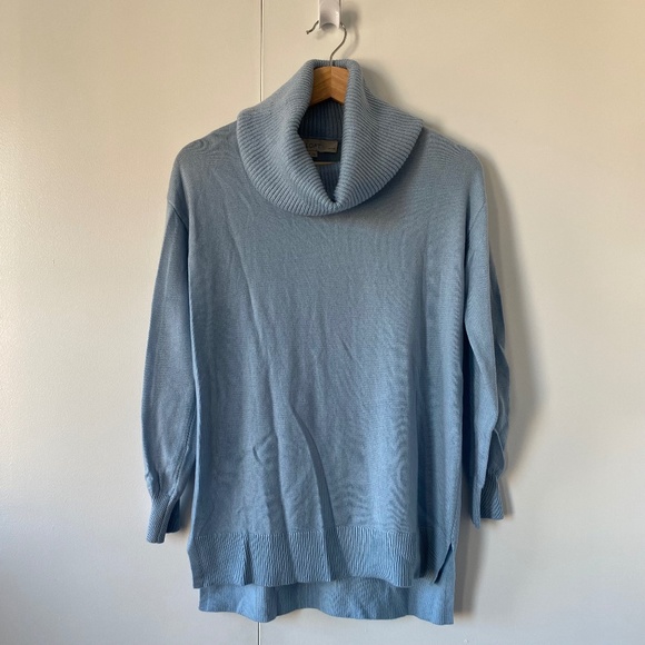 Blue Cowl Tunic Sweater - Picture 2 of 5